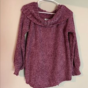 Off the shoulder sweater